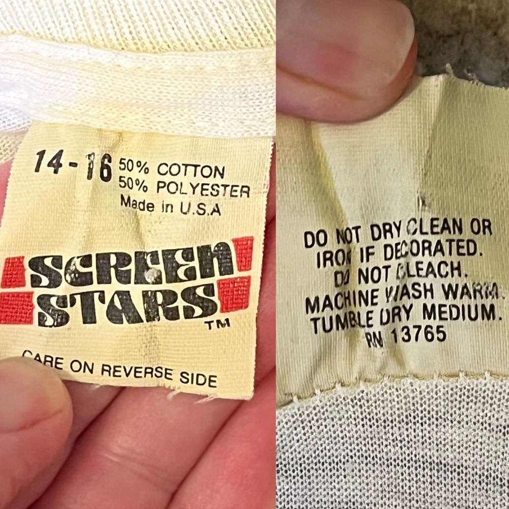 Vintage 1983 Star Wars Shrunken Tee Return of the Jedi Shirt Retro Kidcore - Picture 6 of 11